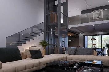 dublex-platform-lift-villa-asansoru.jpg Vorteile des hydraulischen Villa-Aufzugs